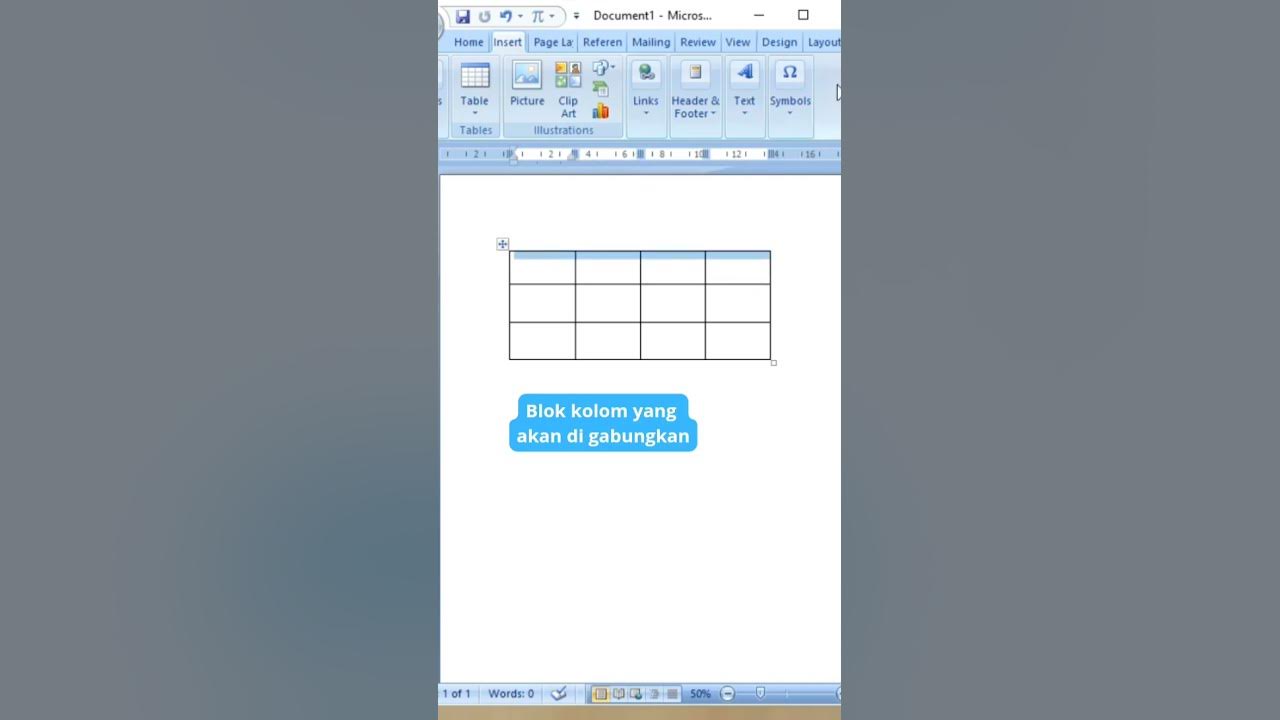 Ternyata begini cara menggabungkan kolom di microsoft word shorts 