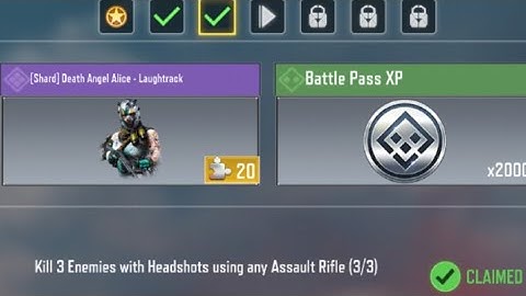 Call Of Duty Mobile Kill 3 Enemies with Headshots using any Assault Rifle Task Complete