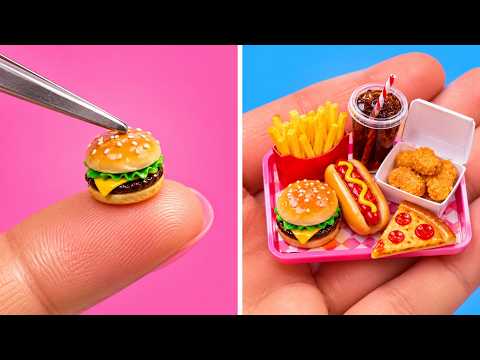 Easy Mini Cooking Recipes 🍕💖💡 Mini Supplies for Cooking Tiny Food with 123GO!