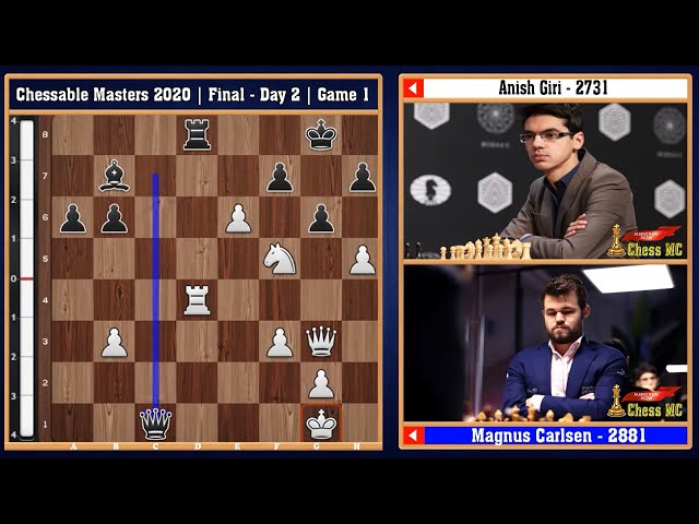 FIDE - International Chess Federation - Magnus Carlsen wins Chessable  Masters after Anish Giri's fierce fightback derailed. 👏 The World Chess  Champion reaffirmed his incredible dominance of the online game as he