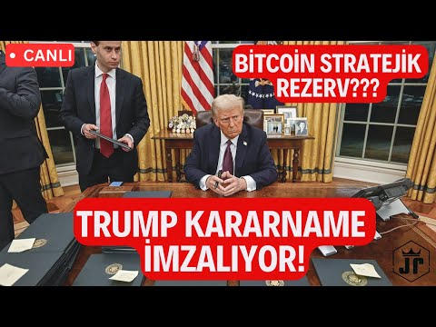 CANLI🔴ABD Başkanı Trump Kararname İmzalıyor! Bitcoin ve Altcoin'lerde Son Durum!
