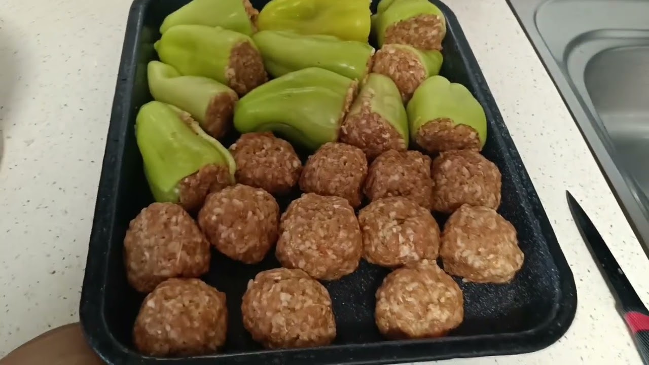 Plnená paprika zapečena v rúre