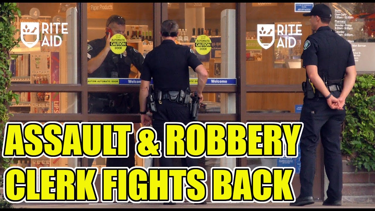 4K Rite Aid Assault & Robbery Heroic Clerk Fights Back Irvine, CA