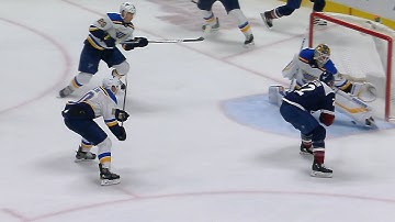 Jake Allen robs Colin Wilson with excellent pad save