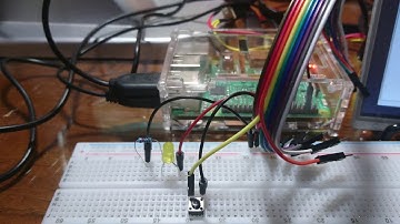 Push button to light and LED-RPi and Python