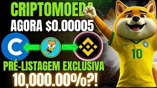 🔥 ALERTA! CIPTOMOEDA Já APARECE NA BINANCE E COINBASE! CUSTA SÓ $0.00005! QUEIMAS ABSURDAS. CBF INU👀