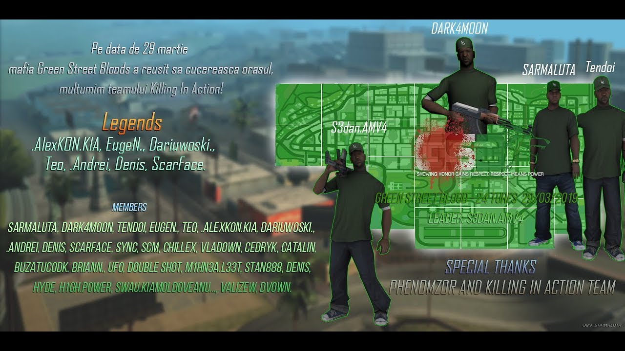 * * SAMP Rpg B-Zone war #21 * * GSB 24/24 * * POWER ! Orasul luat in 2 saptamani!