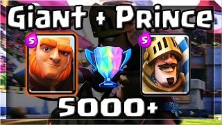 Clash Royale | Best Giant + Prince Deck and Strategy for Arena 7, 8, 9 | Tips, Guides, and Strategy!