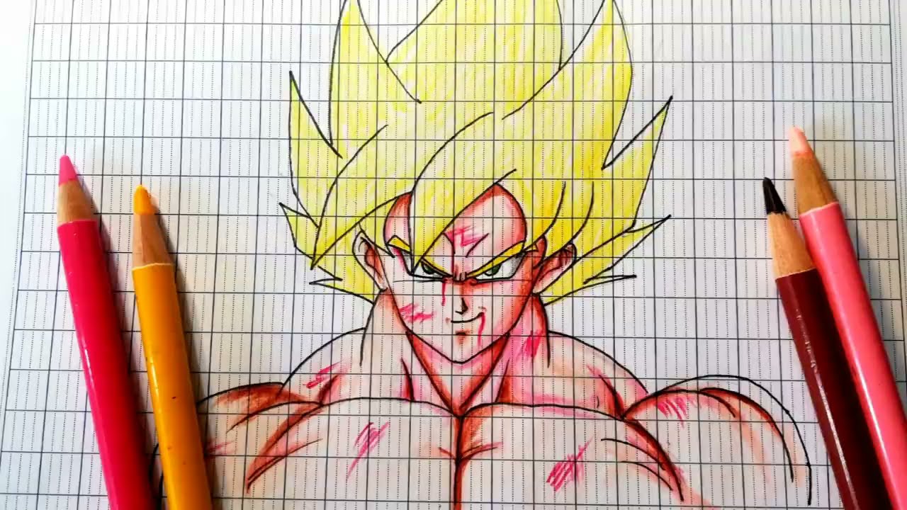 Drawing Goku ssj easy, Cách vẽ Goku ssj đơn giản, كيفية رسم Goku ...