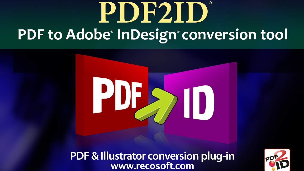 How to Convert PDF to InDesign CC 2017 with PDF2ID - YouTube