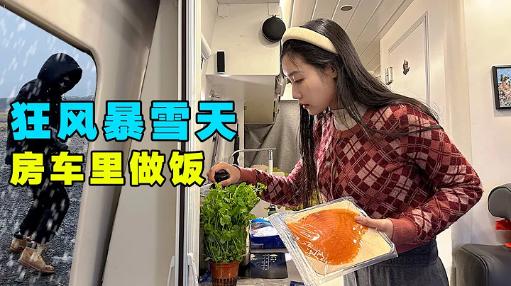 狂風暴雪天自駕“世界盡頭”挪威北角！在溫暖的房車裡做三文魚面？！【Vanlife】ENG SUB - 天天要聞