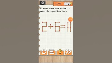 Brain Surfing level 28 At most move one match to make the equation true.walkthrough