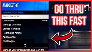 How To Move Through The Interaction Menu FAST To Help With PVP Or Heists