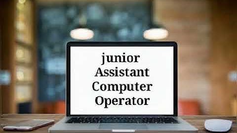 TSSPDCL junior assistant computer operator
