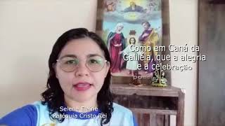 Oração inicial com os catequistas - pedindo a proteção de Maria