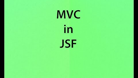 v31 MVC in JSF