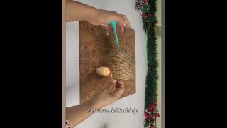 Crea de Una Simple COPA Rota Un HERMOSO ADORNO NAVIDEÑO en minutos! #shorts