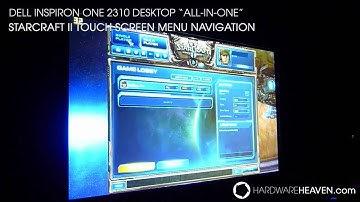 StarCraft II Menu - Dell Inspiron One 2310 - Touch Screen