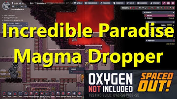 Turning on the Magma Dropper Incredible Paradise Ep 9 Oxygen Not Included Playthrough