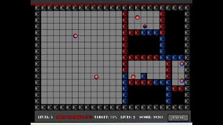 Jezzball Game Play Retro Gaming Video Gameplay