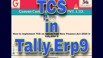 || TCS in Tally Hindi ||How to Enable TCS on Saleof Goods from 1stOct2020 inTally.ERP 9||TCS inTally
