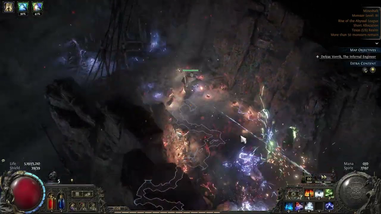 Path of exile 2 [0.3.0 - Rise of the Abyssal] Rambo Wizard Titan T16 mapping showcase