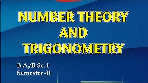 2018 paper solution number theory and trigonometry 2nd semester maths solution #mdu #bsc