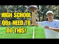 Best high school qb drills