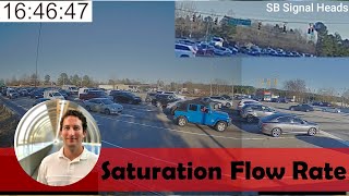 Saturation Flow Rate | Video of Queue at Intersection [Sample Video for Estimating Sat Flow Rate]