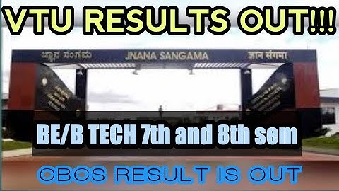 Vtu update|7th and 8th sem be btech /final year result out|students solution