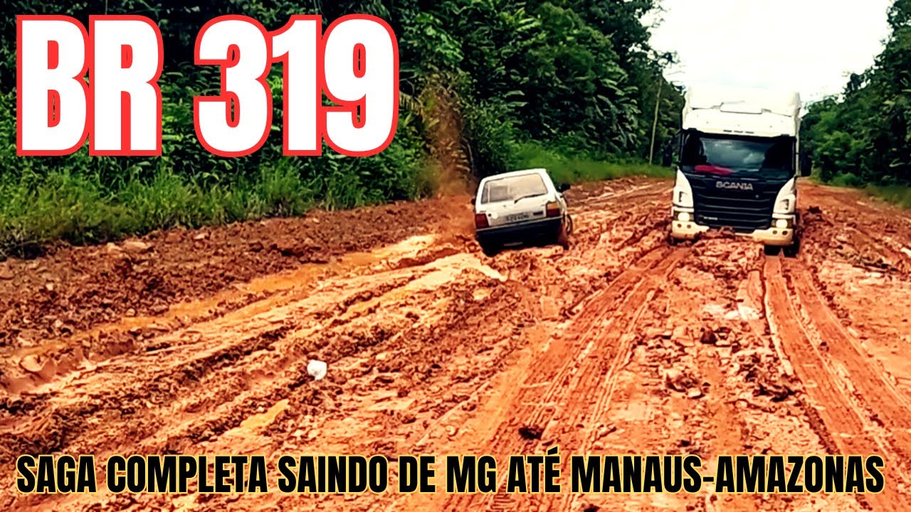 AVENTURA PELA BR319 DE FIAT UNO, 2002, PARTINDO DE MG ATÉ MANAUS-AMAZONAS.