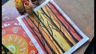 easy poster colour painting 1