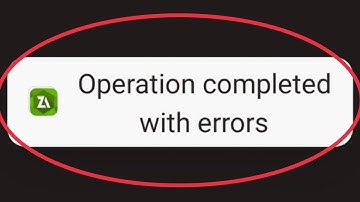 ZArchiver Fix Operation completed with errors Problem Solve