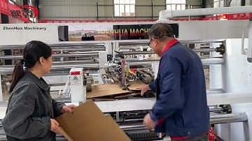 Semi Auto Stitching Box Machines Nail Boxes Cardboard Machine