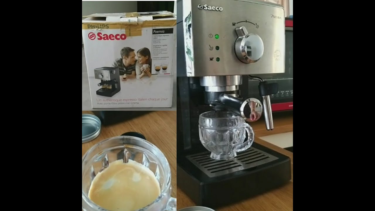 Coffee Machine - Saeco Poemia - YouTube