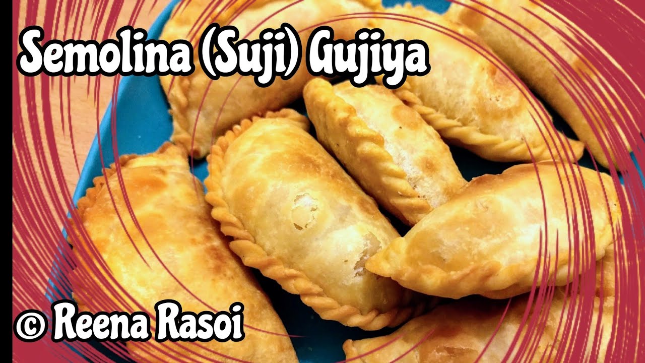सूजी की गुझिया Semolina (Sooji) Gujhiya । Holi recipe in Hindi गुझिया बनाने की विधि