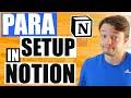 BUILDING PARA In Notion from start to finish