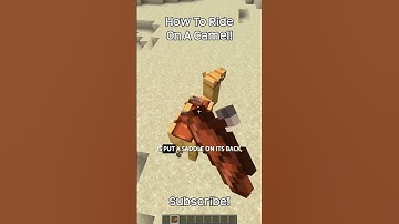 How To Ride On A Camel In Minecraft?!