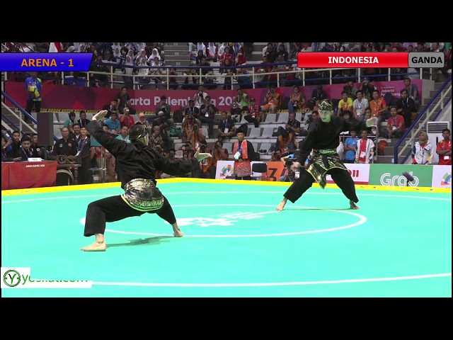 Pencak Silat Artistic Male Doubles Indonesia Finals | 18th Asian Games Indonesian 2018 class=
