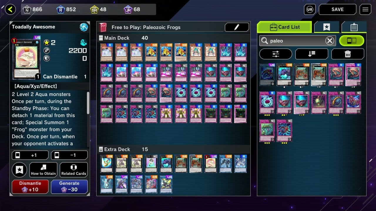 F2P Paleozoic Frog DECK PROFILE in Yu-Gi-Oh Master Duel F2P Paleozoic Frog DECK PROFILE in Yu-Gi-Oh Master Duel