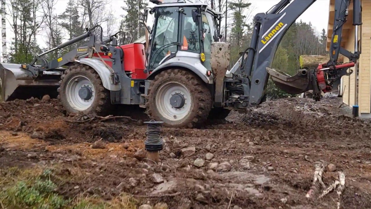 Husbygge del 23 - Grävning av infiltration