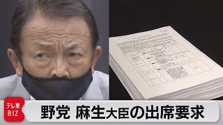 「赤木ファイル」で麻生大臣の出席要求（2021年6月24日）