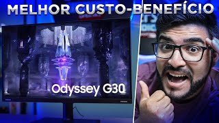 CHEGOU! Monitor GAMER BARATO de 144Hz somente R$ 849,00! Odyssey G30, Vale a pena?