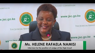 Ms. Helene Rafaela Namisi Interview for the position of Judge of the High Court screenshot 3