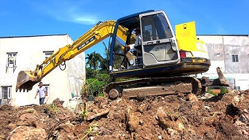 Máy Xúc KOBELCO Múc Đất Lên Xe Ben | Xe Tải Chở Đất | MinhAn Toys