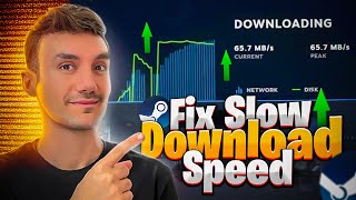 How To Fix Steam Games Slow Download Speed!