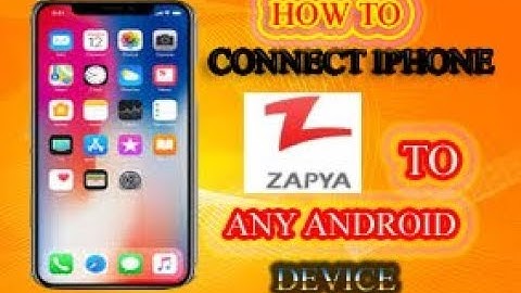 How to connect Iphone zapya to any other android mobile