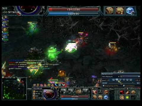 HoN war beast low hp ownage