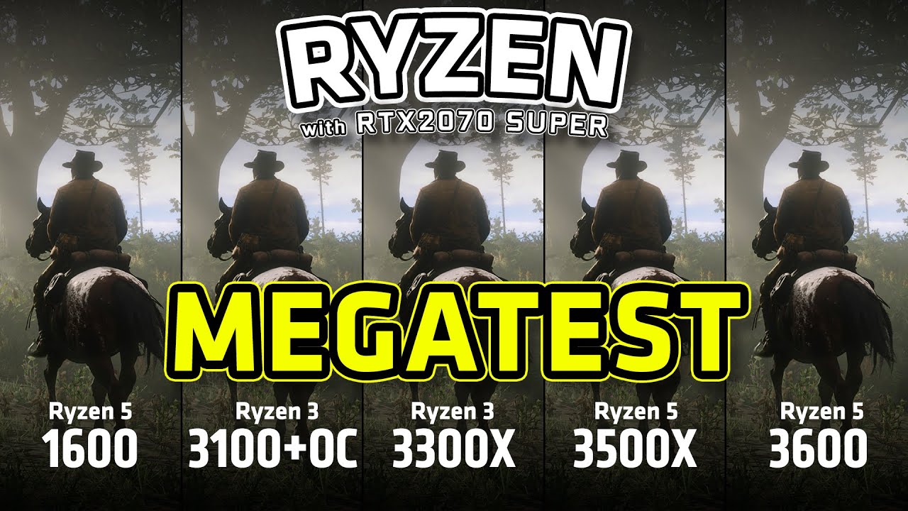 AMD Ryzen 3 3100 ve 3300X vs 1600 AF / 3500X / 3600 Mega TEST ! - YouTube