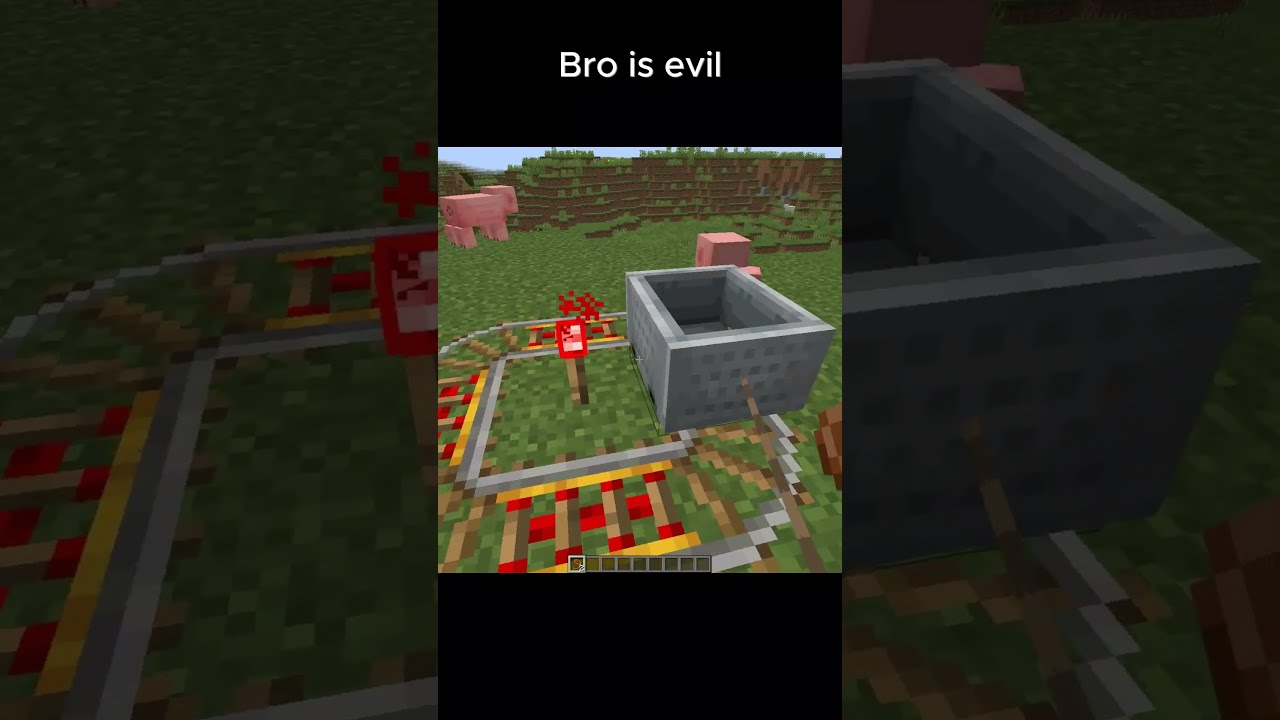 Bro Is Evil Shorts Minecraft Funny